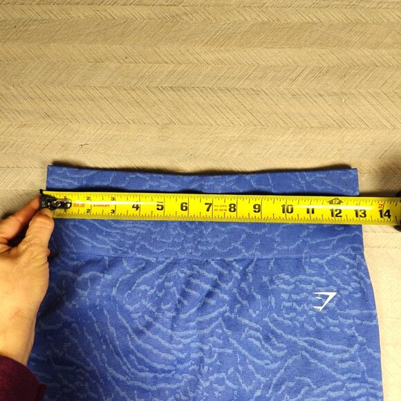 Gymshark Adapt Animal Seamless Cycling Shorts Court Blue Size Large - Picture 5 of 6